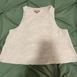 Grey Cropped Tank Top